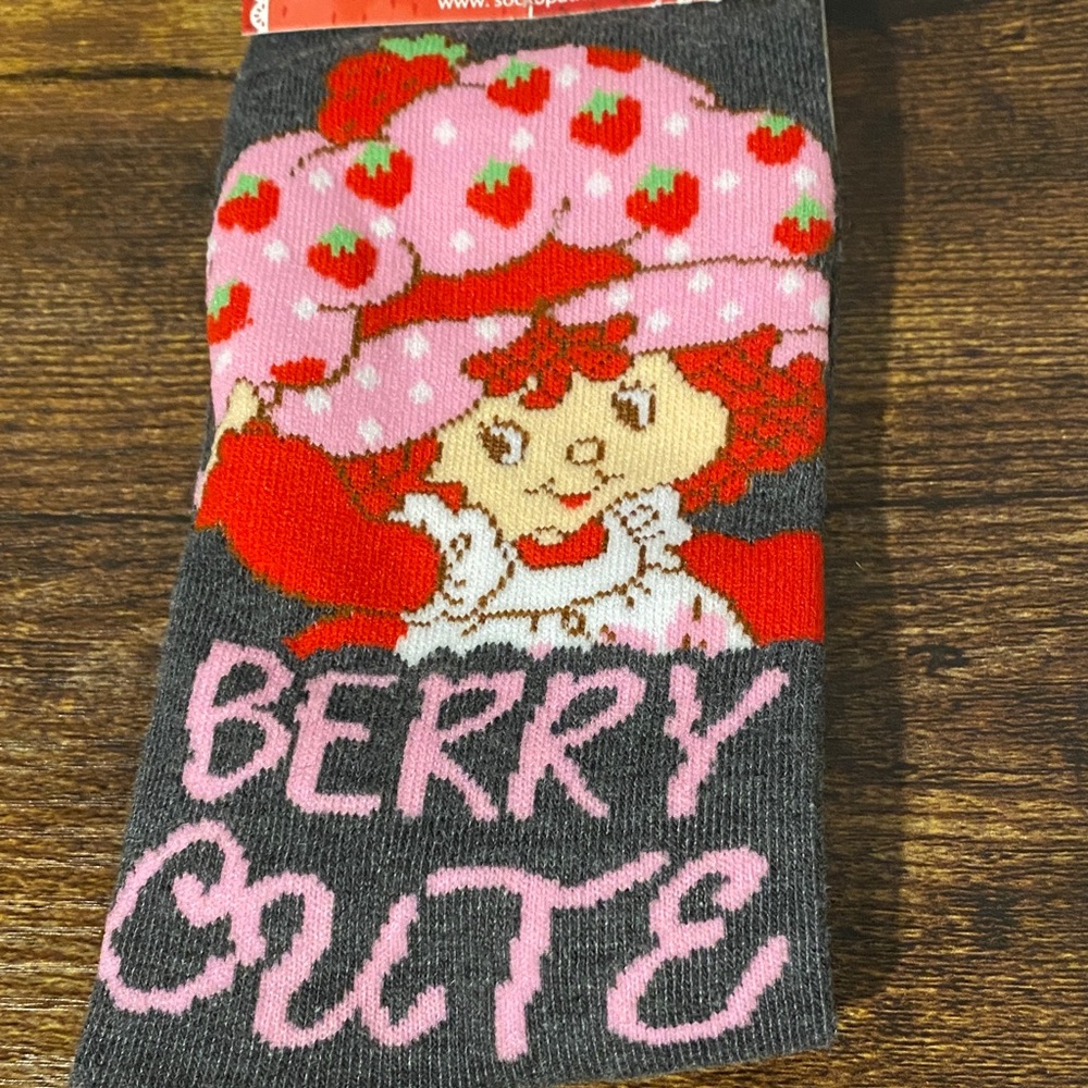 Strawberry Shortcake Crew Socks - Picture 2 of 4